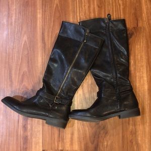 Tall brown boots
